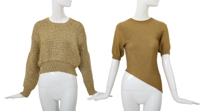 Two Comme des Gar&ccedil;ons tops, 'Mud-Dyed' collection, Spring-Summer 1985