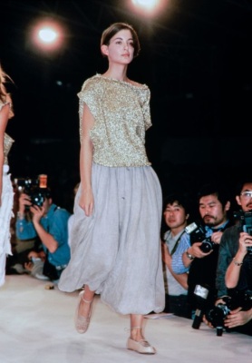 Two Comme des Gar&ccedil;ons tops, 'Mud-Dyed' collection, Spring-Summer 1985 - 2