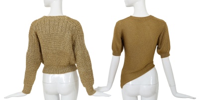 Two Comme des Gar&ccedil;ons tops, 'Mud-Dyed' collection, Spring-Summer 1985 - 5