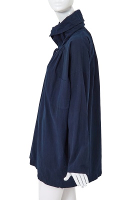A Comme des Gar&ccedil;ons navy cotton blouse, circa 1985 - 2