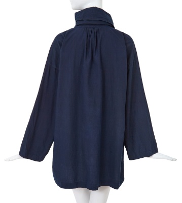 A Comme des Gar&ccedil;ons navy cotton blouse, circa 1985 - 3