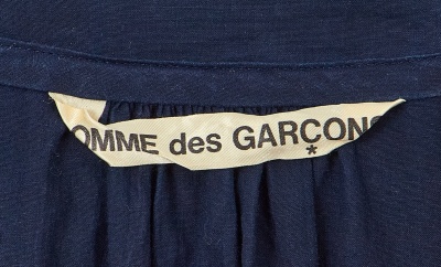 A Comme des Gar&ccedil;ons navy cotton blouse, circa 1985 - 7