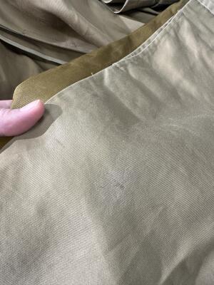 A Junya Watanabe/Comme des Gar&ccedil;ons beige cotton gabardine trench coat ensemble, Spring-Summer 2007 - 14