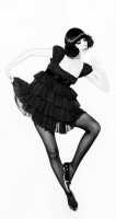 Peggy Moffitt's Rudi Gernreich black chiffon 'Baby' dress, Fall 1968