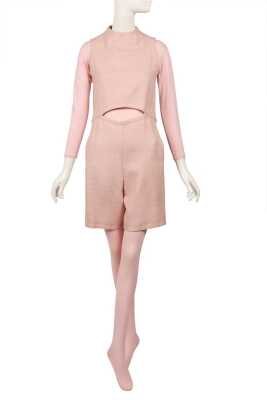 Peggy Moffitt's Rudi Gernreich pink lycra and wool ensemble, 1968-70