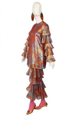 Peggy Moffitt's Rudi Gernreich lam&eacute; ensemble, 1968-70