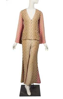 Peggy Moffitt's Rudi Gernreich printed silk 'Op-Art' ensemble, circa 1969,