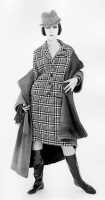 Peggy Moffit's Rudi Gernreich Coty Award winning checked wool suit, Fall 1963