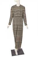 Peggy Moffit's Rudi Gernreich giant checked jacket and jumpsuit, probably Fall 1963 - 2