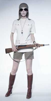 Peggy Moffitt's Rudi Gernreich 'Back to School' ensemble, Resort 1971