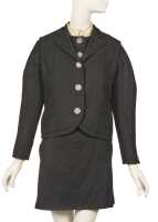 Peggy Moffitt's Rudi Gernreich 'High Noon' gray flannel suit, Fall, 1963