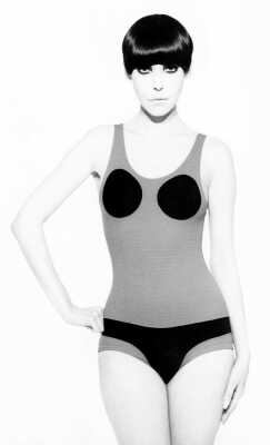 Peggy Moffitt's Rudi Gernreich trompe l'oeil swimsuit, Spring 1972