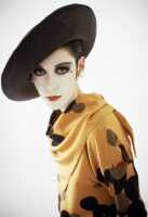 Peggy Moffitt's Rudi Gernreich 'Van Dongen' printed silk ensemble, Resort 1964