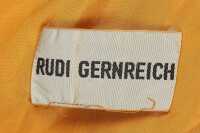 Peggy Moffitt's Rudi Gernreich 'Van Dongen' printed silk ensemble, Resort 1964 - 8