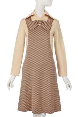 Peggy Moffitt's Rudi Gernreich trompe l'oeil wool mini dress, 1981