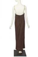 Peggy Moffit's Rudi Gernreich 'poison' green and chocolate matte jersey evening gown, Fall 1964 - 7