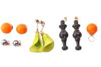 A group of Peggy Moffitt's Layne Neilson earrings, 1960s