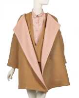 Peggy Moffitt's Rudi Gernreich reversible camel and pink wool suit, Fall 1964 - 5