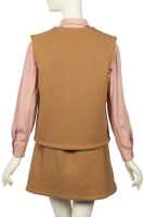 Peggy Moffitt's Rudi Gernreich reversible camel and pink wool suit, Fall 1964 - 7