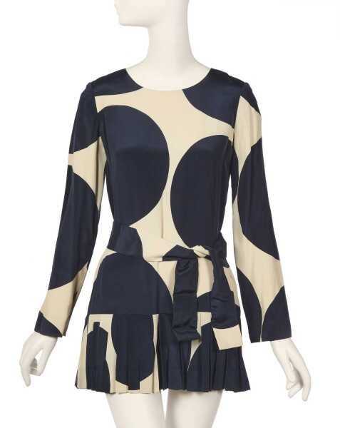 Peggy Moffitt's Rudi Gernreich giant polka dot silk dress, circa 1965