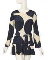 Peggy Moffitt's Rudi Gernreich giant polka dot silk dress, circa 1965