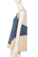 Peggy Moffitt's Rudi Gernreich ivory and blue wool mini dress, circa 1965 - 2
