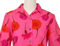 Peggy Moffitt's Rudi Gernreich pink floral printed wool mini dress, Resort 1965 - 4