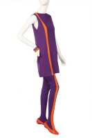 Peggy Moffitt's Rudi Gernreich purple mini dress and stockings, Fall 1965 - 3