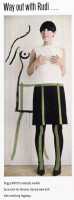 Peggy Moffitt's Rudi Gernreich wool jersey dress and stockings, Fall 1965 - 3