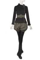 Peggy Moffitt's Rudi Gernreich black and cream wool jersey bloomer ensemble, Fall 1965 - 7
