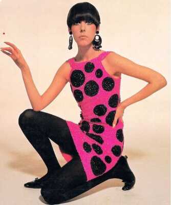 Peggy Moffitt's Pierre Cardin haute couture mini dress, 1965