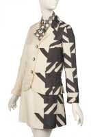 Peggy Moffitt's Rudi Gernreich black and white 'Ascot' ensemble, circa 1966 - 7