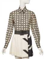 Peggy Moffitt's Rudi Gernreich black and white 'Ascot' ensemble, circa 1966 - 8