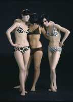 Peggy Moffitt's Rudi Gernreich 'Tiger' ensemble, Fall 1966, worn in the 'BASIC BLACK' film, 1967 - 9