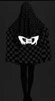 Peggy Moffit's Rudi Gernreich 'Goya Lady' chequered black devor&eacute; ensemble, Fall 1966, worn in the BASIC BLACK film, 1967, - 2