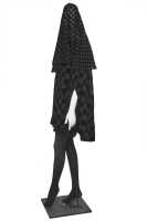 Peggy Moffit's Rudi Gernreich 'Goya Lady' chequered black devor&eacute; ensemble, Fall 1966, worn in the BASIC BLACK film, 1967, - 4
