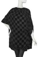 Peggy Moffit's Rudi Gernreich 'Goya Lady' chequered black devor&eacute; ensemble, Fall 1966, worn in the BASIC BLACK film, 1967, - 5