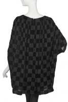 Peggy Moffit's Rudi Gernreich 'Goya Lady' chequered black devor&eacute; ensemble, Fall 1966, worn in the BASIC BLACK film, 1967, - 7