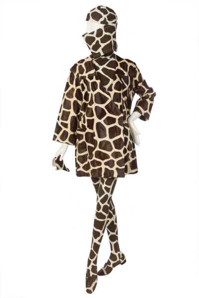 Peggy Moffitt's Rudi Gernreich 'Giraffe' ensemble, Fall 1966, worn in the 'BASIC BLACK' film, 1967