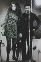 Peggy Moffit's Rudi Gernreich 'Peacock' ensemble, Fall 1966, worn in the 'BASIC BLACK' film, 1967 - 9