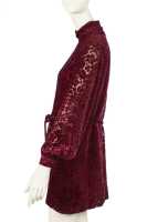 Peggy Moffitt's Rudi Gernreich burgundy devor&eacute; mini dress, Fall 1966, worn in the 'BASIC BLACK' film, 1967 - 3