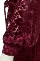 Peggy Moffitt's Rudi Gernreich burgundy devor&eacute; mini dress, Fall 1966, worn in the 'BASIC BLACK' film, 1967 - 6