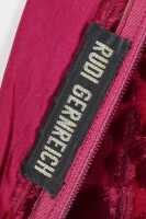 Peggy Moffitt's Rudi Gernreich burgundy devor&eacute; mini dress, Fall 1966, worn in the 'BASIC BLACK' film, 1967 - 7