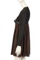Peggy Moffitt's Rudi Gernreich black and tan checked wool dress, early 1960s - 2