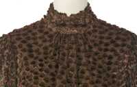 Peggy Moffitt's Rudi Gernreich brown tufted devor&eacute; mini dress, Fall 1966 - 3