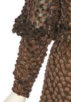 Peggy Moffitt's Rudi Gernreich brown tufted devor&eacute; mini dress, Fall 1966 - 4