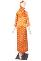 Peggy Moffitt's Tzaims Luksus print silk maxi dress, Resort 1966 - 3
