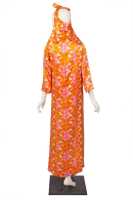 Peggy Moffitt's Tzaims Luksus print silk maxi dress, Resort 1966 - 5