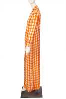 Peggy Moffitt's Rudi Gernreich Tzaims Luksus arrow-print satin maxi dress, 1966 - 2