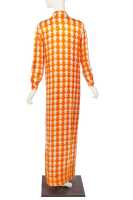 Peggy Moffitt's Rudi Gernreich Tzaims Luksus arrow-print satin maxi dress, 1966 - 3